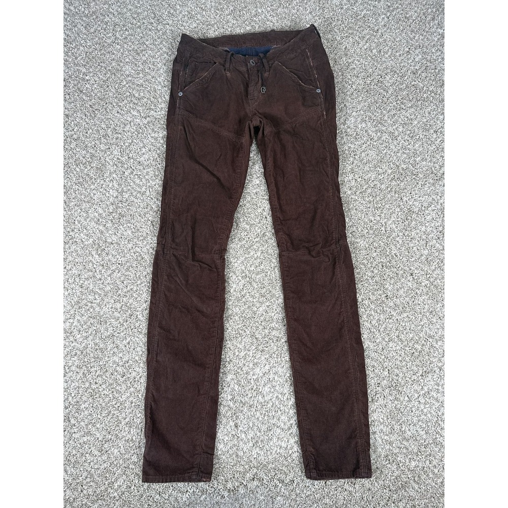 G-Star Raw Pants Womens 26 Brown Slim Tapered Corduroy Hunter 5620‎